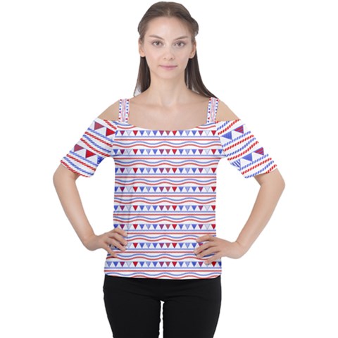 Nautical Digital Paper Nautical Boat Cutout Shoulder T-shirt by anzea