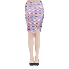 Nautical Digital Paper Nautical Boat Midi Wrap Pencil Skirt by anzea