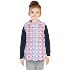 Nautical Digital Paper Nautical Boat Kids  Hooded Puffer Vest