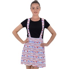 Nautical Digital Paper Nautical Boat Velvet Suspender Skater Skirt