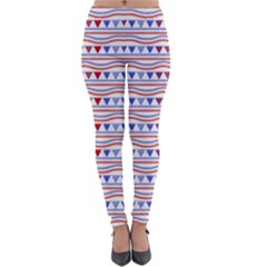 Nautical Digital Paper Nautical Boat Lightweight Velour Leggings