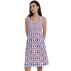 Nautical Digital Paper Nautical Boat Classic Skater Dress