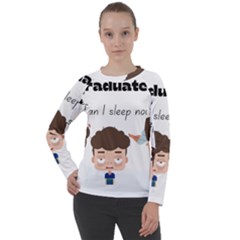 I Graduated Can I Sleep Now  Women s Long Sleeve Raglan T-shirt