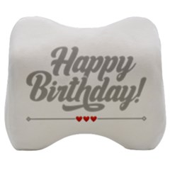 Birthday  Velour Head Support Cushion by didisemporium