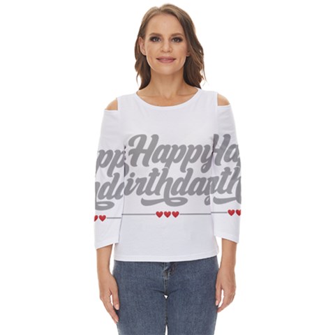 Birthday  Cut Out Wide Sleeve Top by didisemporium