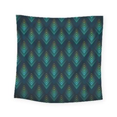 Peacock Texture 3d Pattern Peacock Texture Square Tapestry (small)