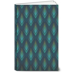 Peacock Texture 3d Pattern Peacock Texture 8  X 10  Softcover Notebook by Loisa77