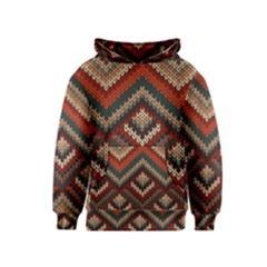 Texture Pattern Fabric Kids  Pullover Hoodie