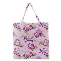 Owls Bird Animal Pattern Grocery Tote Bag