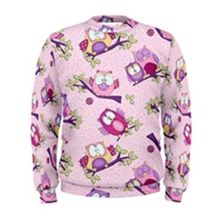 Owls Bird Animal Pattern Men s Sweatshirt