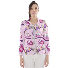 Owls Bird Animal Pattern Women s Windbreaker by Loisa77