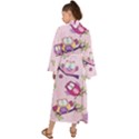 Owls Bird Animal Pattern Maxi Kimono View2