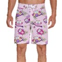 Owls Bird Animal Pattern Men s Beach Shorts View1