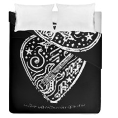 Guitar Pic Duvet Cover Double Side (queen Size) by RiverRootsReggae