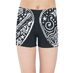 Guitar Pic Kids  Sports Shorts