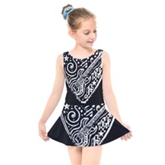 Guitar Pic Kids  Skater Dress Swimsuit by RiverRootsReggae