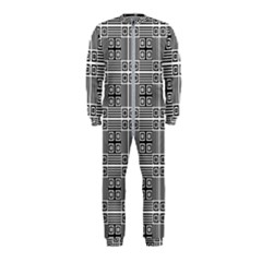 Squares Inside Background Checkered Contemporary Effect Electronic Futuristic Graphic Illusion Modern Onepiece Jumpsuit (kids) by Loisa77