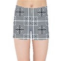 Squares Inside Background Checkered Contemporary Effect Electronic Futuristic Graphic Illusion Modern Kids  Sports Shorts View1