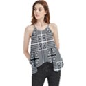 Squares Inside Background Checkered Contemporary Effect Electronic Futuristic Graphic Illusion Modern Flowy Camisole Tank Top View1