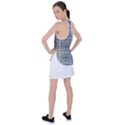 Squares Inside Background Checkered Contemporary Effect Electronic Futuristic Graphic Illusion Modern Racer Back Mesh Tank Top View2