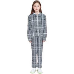 Squares Inside Background Checkered Contemporary Effect Electronic Futuristic Graphic Illusion Modern Kids  Tracksuit by Loisa77