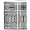 Squares Inside Background Checkered Contemporary Effect Electronic Futuristic Graphic Illusion Modern 8  x 10  Hardcover Notebook View1