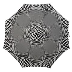 Circles Checkered Abstract Abstraction Art Straight Umbrellas by Loisa77