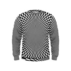 Circles Checkered Abstract Abstraction Art Kids  Sweatshirt