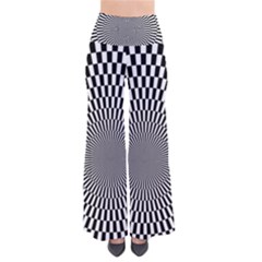 Circles Checkered Abstract Abstraction Art So Vintage Palazzo Pants by Loisa77