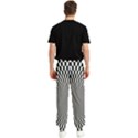 Circles Checkered Abstract Abstraction Art Men s Elastic Waist Pants View2