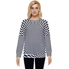 Circles Checkered Abstract Abstraction Art Hidden Pocket Sweatshirt