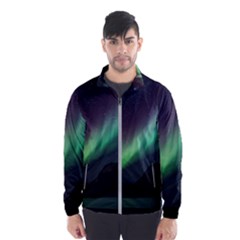 Aurora Borealis Beautiful Northern Lights Nature Men s Windbreaker