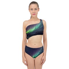 Aurora Borealis Beautiful Northern Lights Nature Spliced Up Two Piece Swimsuit by Loisa77