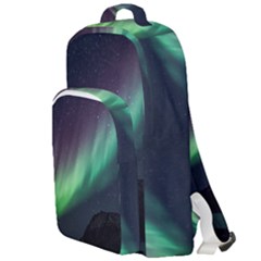 Aurora Borealis Beautiful Northern Lights Nature Double Compartment Backpack by Loisa77