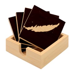 Aurora Borealis Beautiful Northern Lights Nature Bamboo Coaster Set