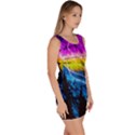 Night Skiing Colored Dead Grateful Lights Mountain Bodycon Dress View3