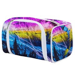 Night Skiing Colored Dead Grateful Lights Mountain Toiletries Pouch by Loisa77