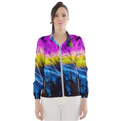 Night Skiing Colored Dead Grateful Lights Mountain Women s Windbreaker by Loisa77