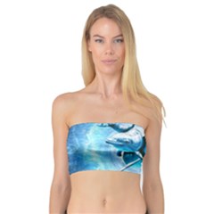 Dolphin Blue Fantasy Bandeau Top by Loisa77