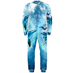 Dolphin Blue Fantasy Onepiece Jumpsuit (men)