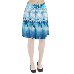 Dolphin Blue Fantasy Pleated Skirt by Loisa77