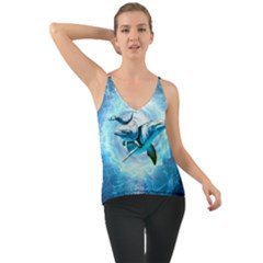 Dolphin Blue Fantasy Chiffon Cami by Loisa77