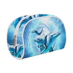 Dolphin Blue Fantasy Make Up Case (small) by Loisa77