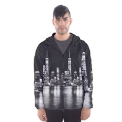 Nyc New York Skyline City Buildings Men s Hooded Windbreaker