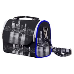 Nyc New York Skyline City Buildings Satchel Shoulder Bag by Loisa77