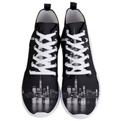 Nyc New York Skyline City Buildings Men s Lightweight High Top Sneakers by Loisa77