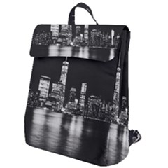 Nyc New York Skyline City Buildings Flap Top Backpack by Loisa77