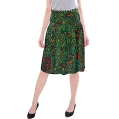 Grass Nature Meadow Midi Beach Skirt by Loisa77