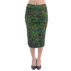 Grass Nature Meadow Midi Pencil Skirt by Loisa77