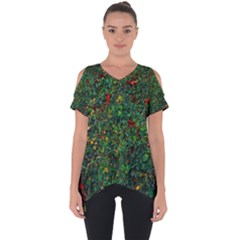 Grass Nature Meadow Cut Out Side Drop T-shirt by Loisa77